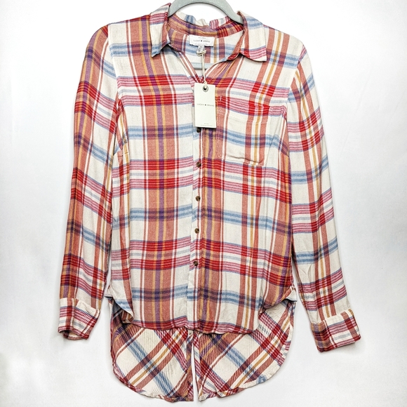 [SOLD] LUCKY BRAND Lightweight Plaid Shirt NWT - Picture 2 of 11